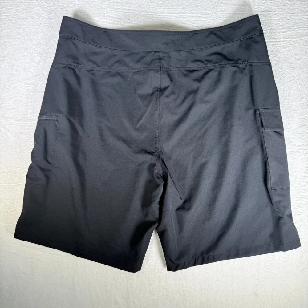 Mivei Swim Shorts Mens Water Resistant Sun Protection Light Weight Black Size 40